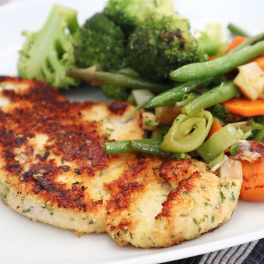 Turkey Steaks with a Parmesan Crust