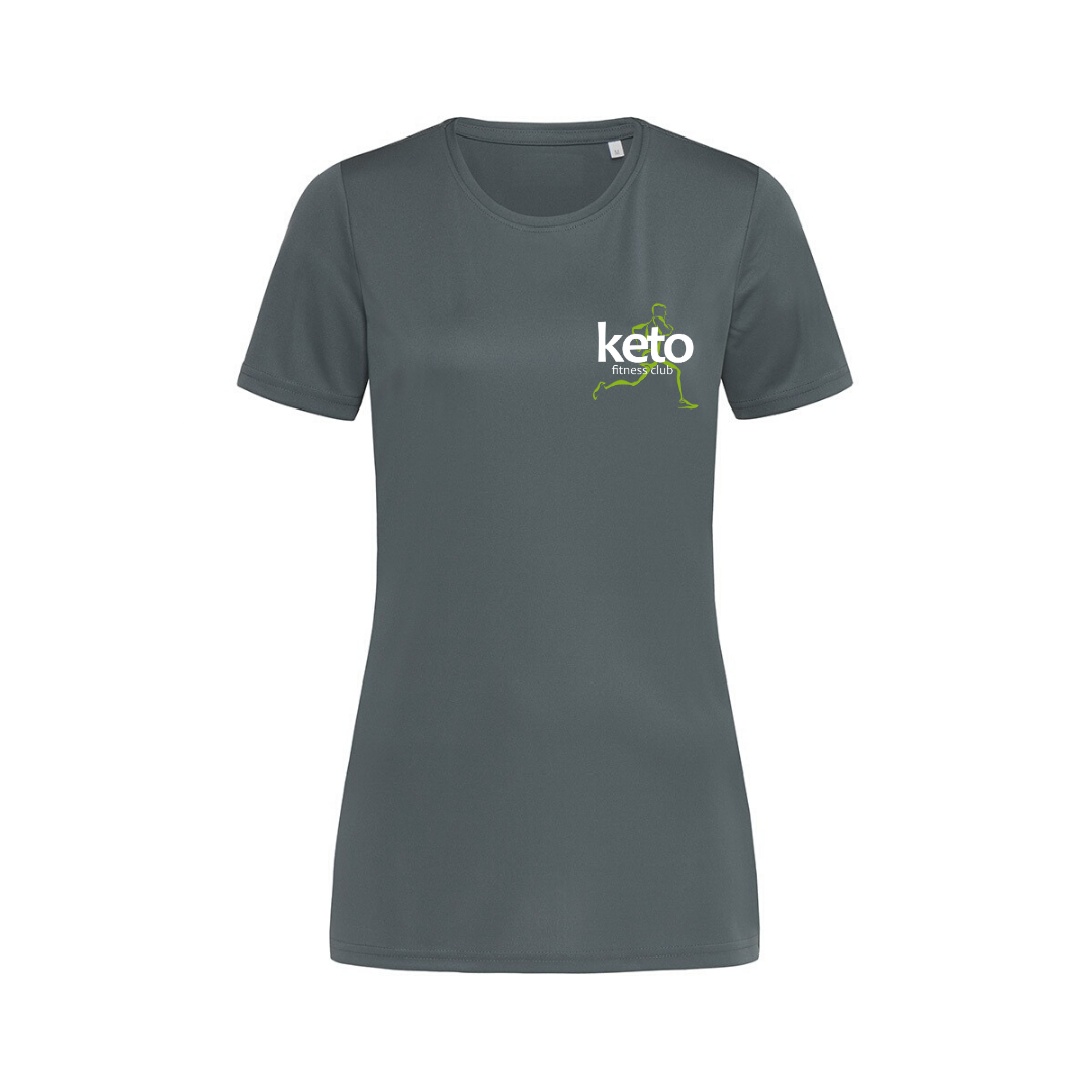 Womens Branded Sports T-Shirt - Keto Fitness Club