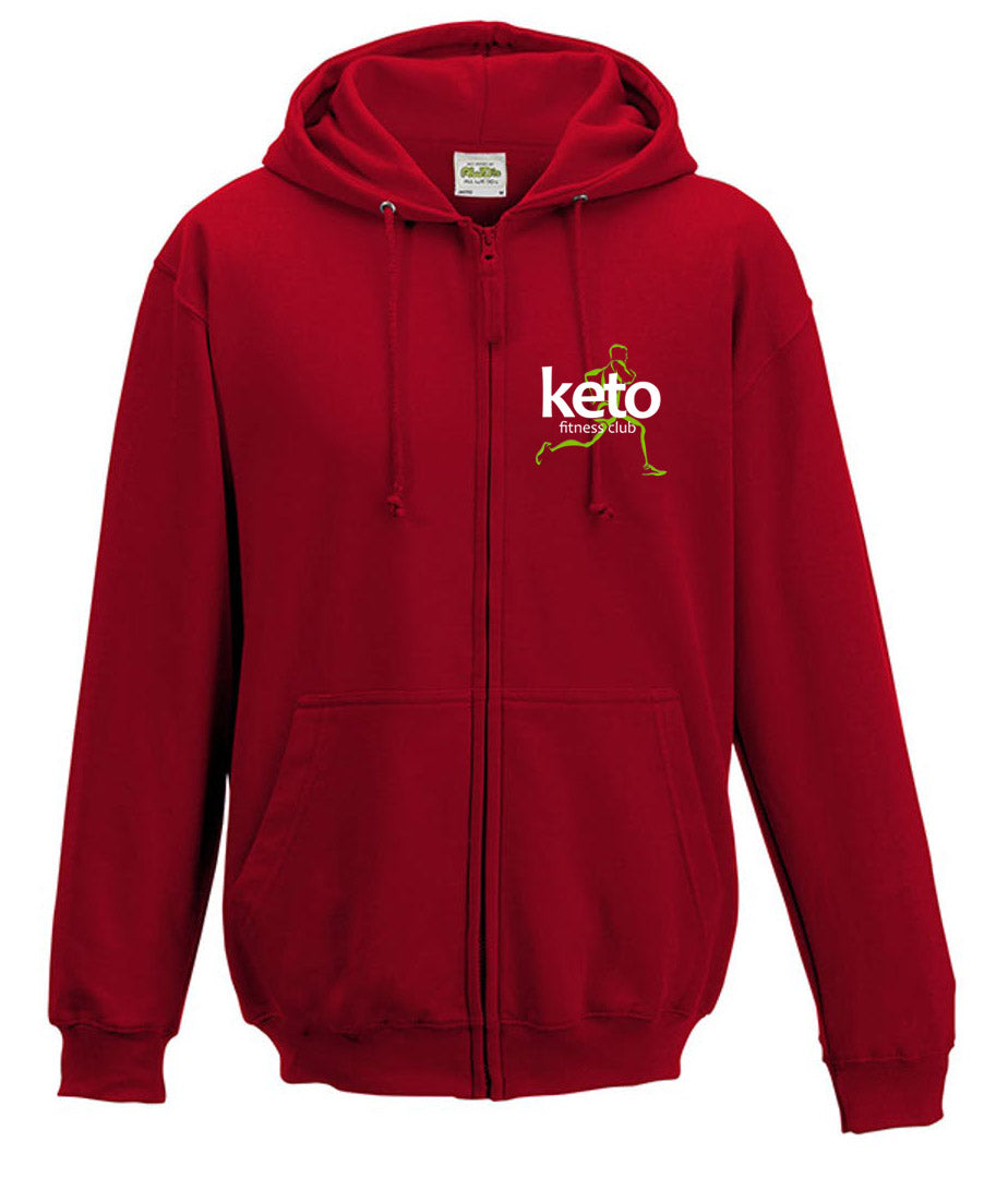 Unisex Branded Zipped Hoodie - Keto Fitness Club