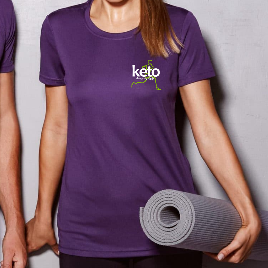 Womens Branded Sports T-Shirt - Keto Fitness Club