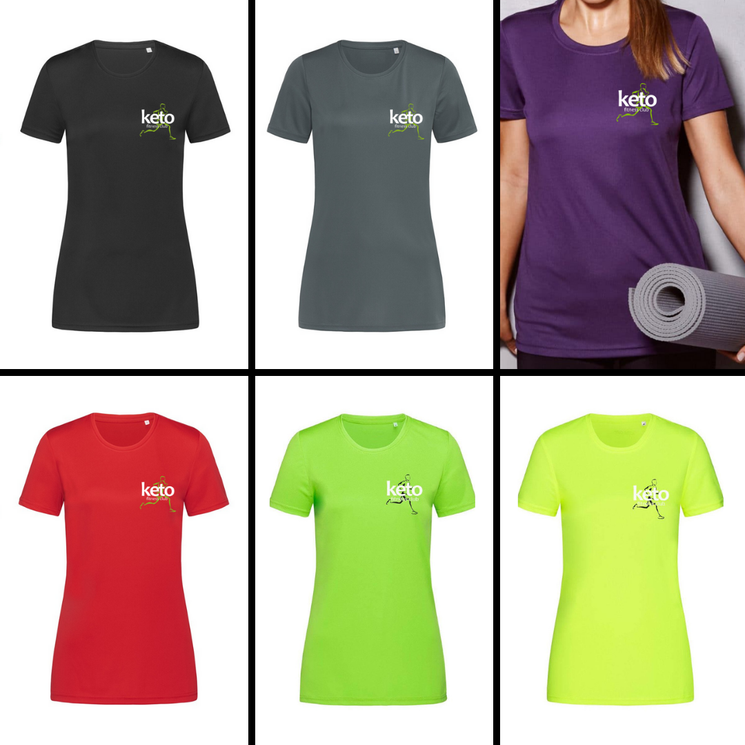 Womens Branded Sports T-Shirt - Keto Fitness Club