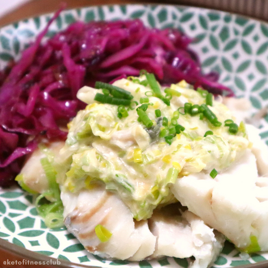 Cod with Creamy Mustard & Capers Sauce