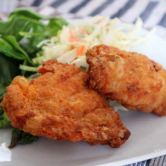 Crispy Coated Chicken Thighs