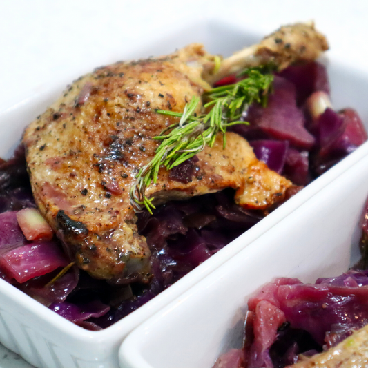 Duck Leg with Braised Cabbage