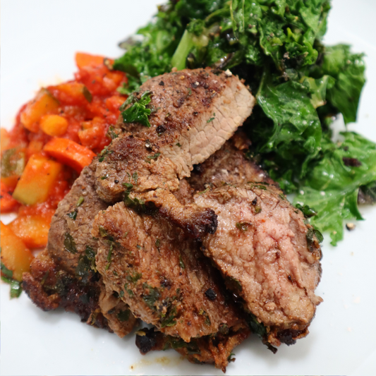 Lamb Steak with Middle Eastern Rub