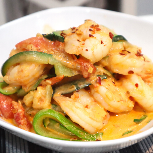 Prawns & Tomato Courgetti