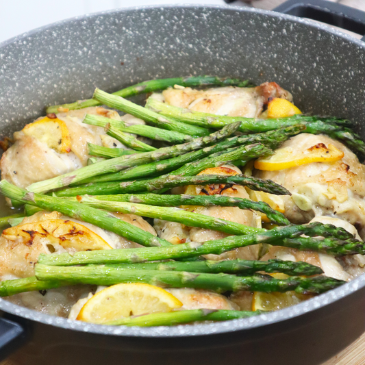 Roast Chicken Legs & Asparagus