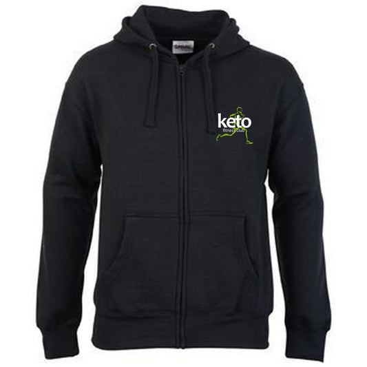Unisex Branded Zipped Hoodie - Keto Fitness Club