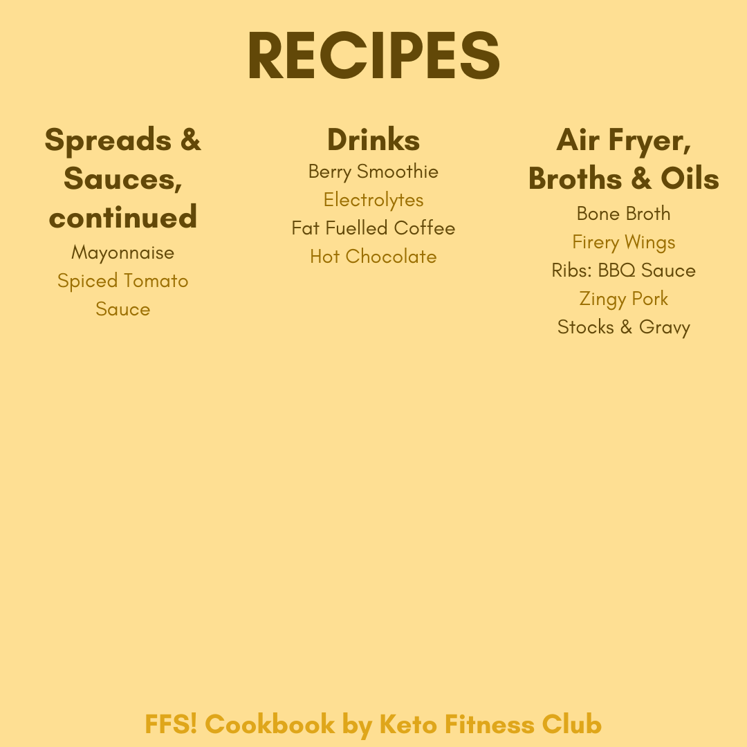 FFS! (For Fat's Sake!) UK Keto Cookbook