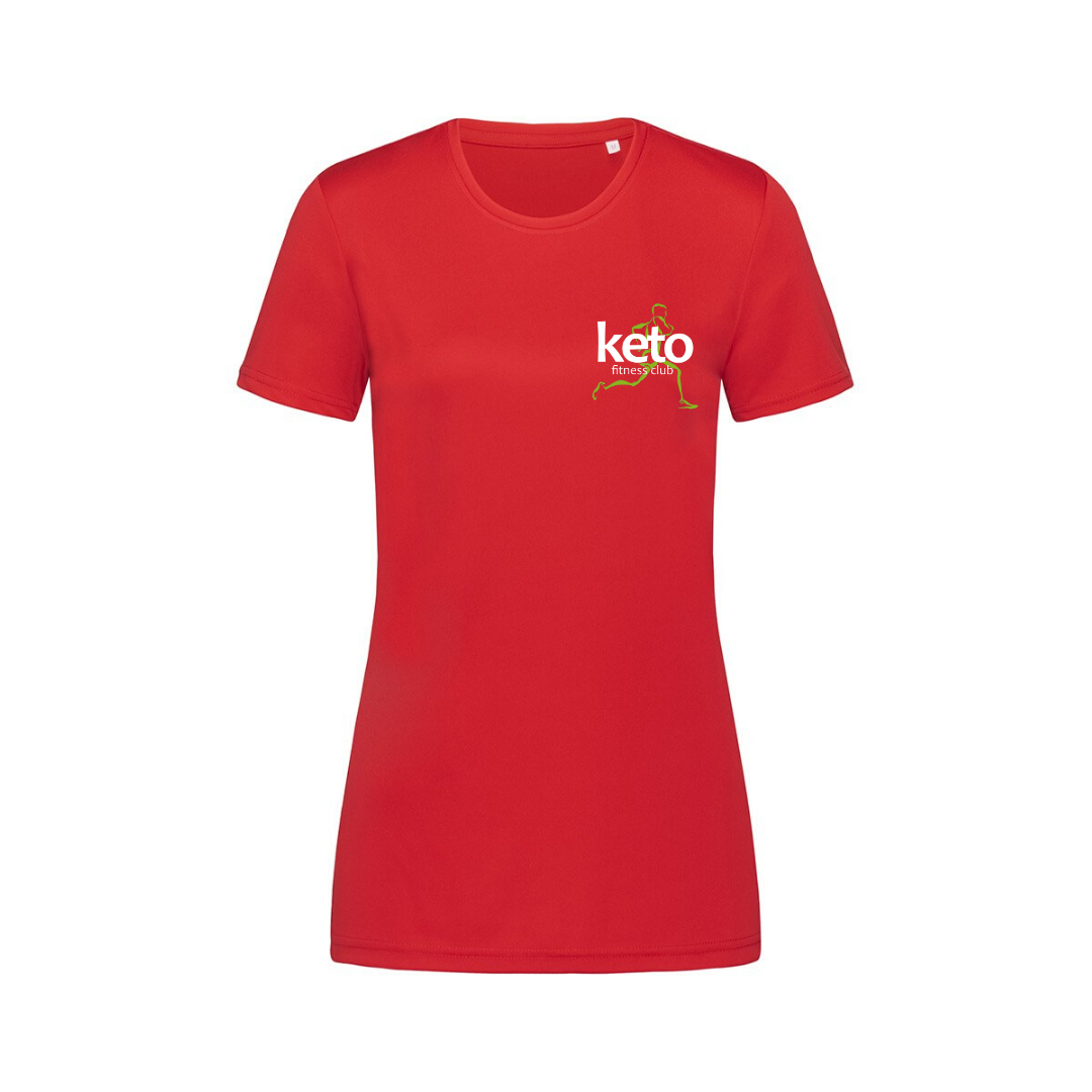 Womens Branded Sports T-Shirt - Keto Fitness Club